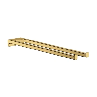 Image of hansgrohe AddStoris Towel holder twin handle, polished gold optic, 41770990