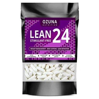 Image of Lean24 Stimulant Free Fat Burner Without Caffeine, Weight Loss Supplement, Keto Metabolism Booster &amp; Diet Pills 60 Capsules