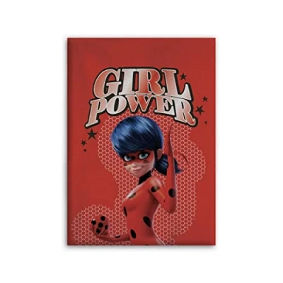 Image of Miraculous Kids Fleece Blanket Throw Ladybug Girl Power Red 100x140 cm