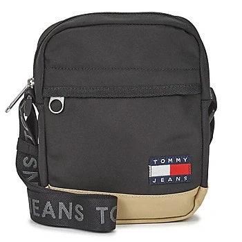 Image of Tommy Jeans Daily Squared Reporter Across body bag, Men&#039;s, Size: One Size, Black