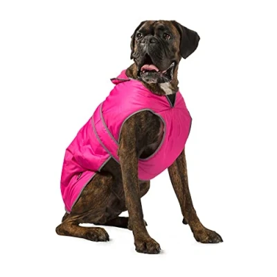 Image of Ancol Muddy Paws All Weather Stormguard Coat . Pink Size Medium ( length 40cm, up to 65cm girth)