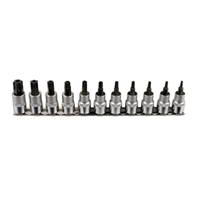 Image of Laser Tools Tamperproof Star Socket Bit Set 3/8&quot;D 11 Piece