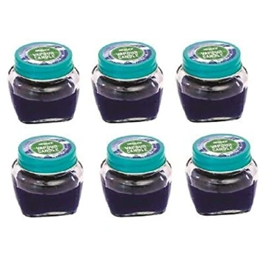 Image of airpure Pack of 6 Scented Candles, Steam Burning Time 8 Hours, Menthol for Colds, 118 g