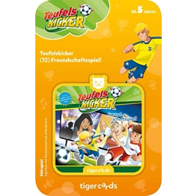 Image of tigermedia tigercard Teufelskicker Episode 72 Friendship Game Football Kicker Boys Stories Tiger Box Audio Play Books Children&#039;s Music