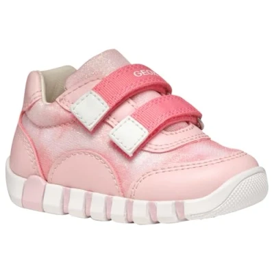Image of Geox Boy&#039;s B IUPIDOO Girl A Sneaker, Salmon, 10 UK Child