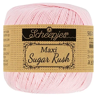 Image of Scheepjes Maxi Sugar Rush 238 Powder Pink Yarn 10x50g