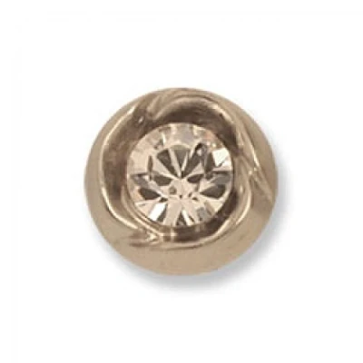 Image of Round Swarovski Button