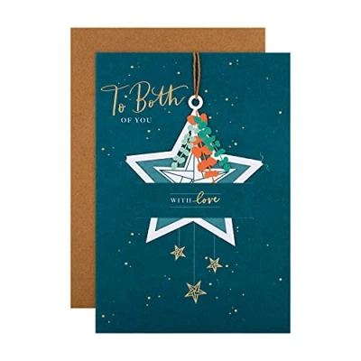 Image of Hallmark Christmas Card for Both of You Contemporary Design with Keepsake Element