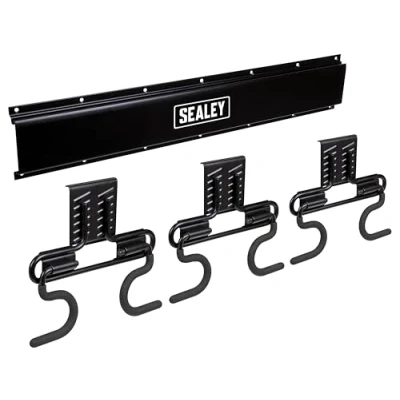 Image of Sealey 6 Hook Storage Rail Wall Mounting