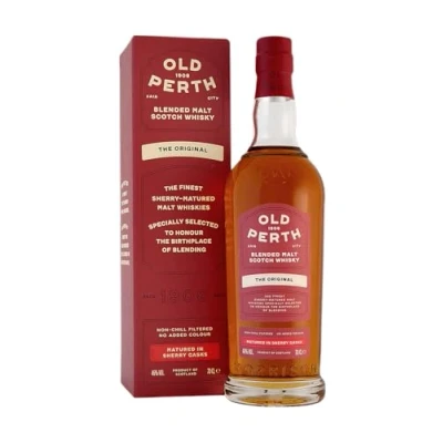 Image of Old Perth Original Blended Malt Scotch Whisky 1 x 70cl Bottle 46% ABV Matured in Sherry Casks Non Chill Filtered No Added Colour Award Winning Distilled &amp; Bottled Scotland