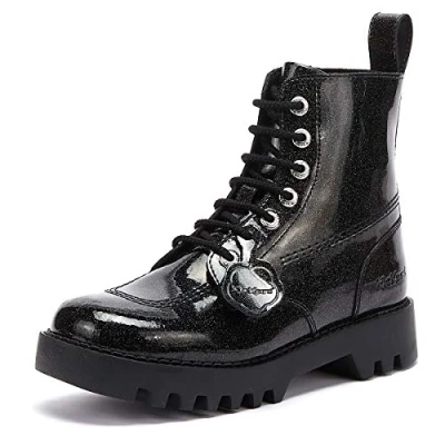 Image of Kickers Women Kizziie Higher Ankle Boots, Black (Black/Black Blk/Blk), 6.5 UK
