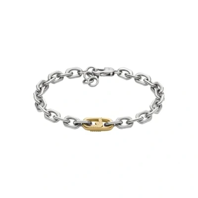 Image of Emporio Armani Trend Bracelet 2tone, Men&#039;s, Size: One Size, 2 tone