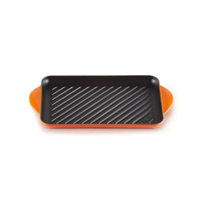 Image of Le Creuset Volcanic Cast Iron 32cm Rectangular Grill