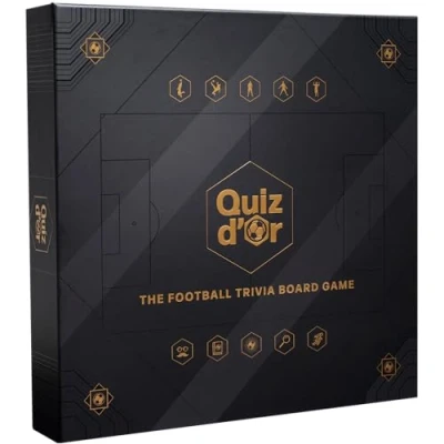 Image of Quiz d&#039;Or The Football Trivia Board Game 4 8 Players Ages 16+ English