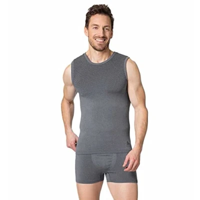 Image of Odlo Men Functional Underwear Tank Top PERFORMANCE LIGHT, grey melange, XXL
