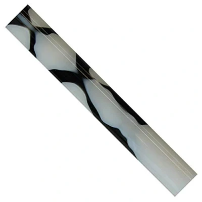 Image of CHARNWOOD Woodturning AR04 Acrylic Pen Blanks White with Black Swirl