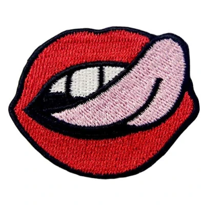 Image of Lady&#039;s Hot Lips Sexy Mouth Embroidered Badge Iron On Sew Patch