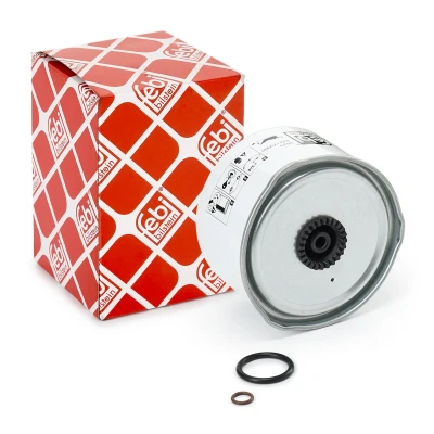 Image of LR009705, WJI500020 Fuel Filter FEBI BILSTEIN 170060 In Line Filter, with water drain screw gaskets LAND ROVER: Range Rover Sport, Discovery 4