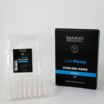 Image of Makki 32 Small Eyelash Perming Curlers Rods Perm Eye Lash Lift Treatment