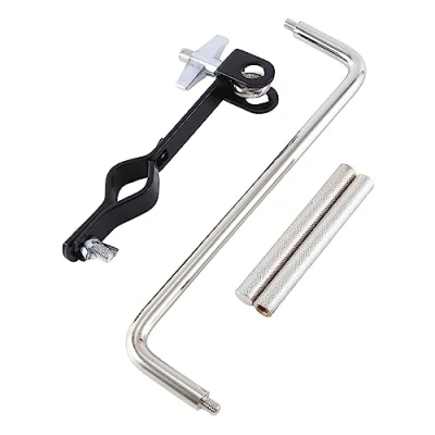 Image of Dedjgoo Z Shape Drum Cymbal Arm Rod Clip Clamp Hardware Water Expansion Holder Rack Percussion Instrument Parts Accessories