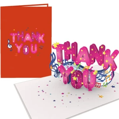 Image of PopLife Thank You Message 3D Pop Up Card