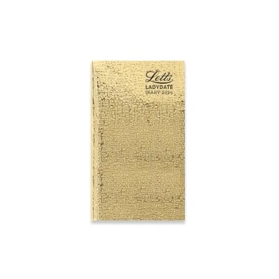 Image of Letts of London Ladydate Slim week to view 2025 diary gold