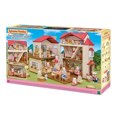 Image of Sylvanian Families 5716 Red Roof Country Home Secret Attic Playroom Dollhouse Playsets