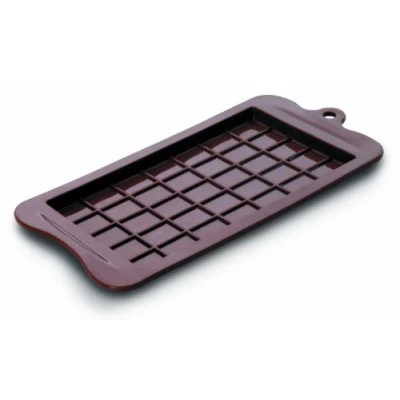 Image of Ibili Chocolate bar Mould 18,5x9,5 cm Silicone, Brown, 18.5 x 9.5 2