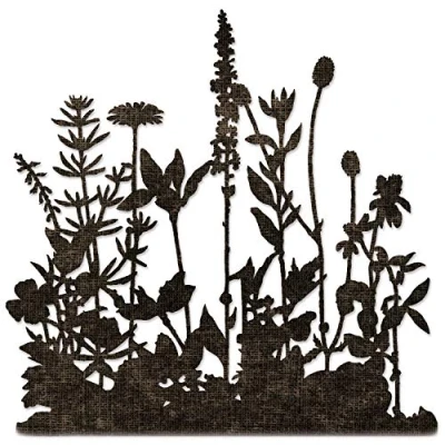 Image of Sizzix Thinlits Die Flower Field by Tim Holtz, 665369, Multicolor, One Size