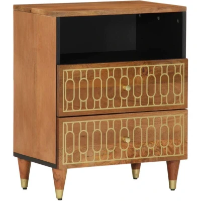 Image of vidaXL Bedside Cabinet 50x33x62 cm Solid Wood Mango