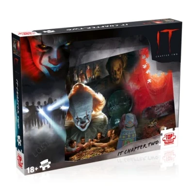 Image of Winning Moves Stephen King&#039;s IT Chapter 2 1000 Piece Jigsaw Puzzle Game, together Pennywise from IT, Horror Game for adults, gift ages 18 plus
