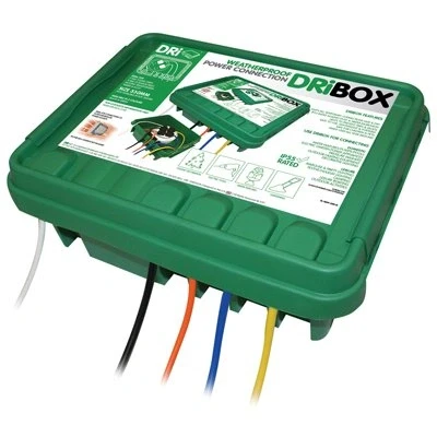 Image of Dribox DB330G 330mm IP55 Weatherproof Connection Box Green