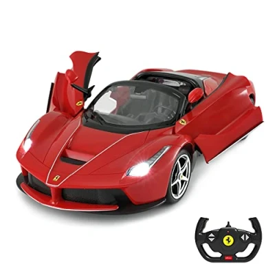 Image of RASTAR Ferrari Drifting RC Car, 1/14 LaFerrari Aperta Remote Control Car Convertible Top, Open Doors, Working Lights, Gifts for Kids Boys
