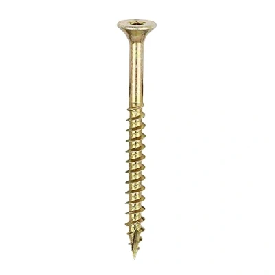 Image of TIMCO C2 Clamp Fix Multi Purpose Premium Screws TX Double Countersunk Yellow 5.0 x 60 Box of 200