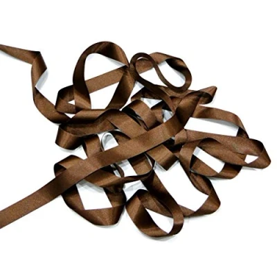 Image of Dark Brown 10mm Satin Ribbon Double Sided Berisfords 3501 (10 Meters)