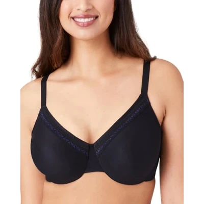 Image of Wacoal Women&#039;s Perfect Primer Underwire Bra Demi, Black, 34D