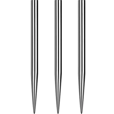 Image of Mission Darts Glide Steel Tip Dart Points Smooth Plain Spare Points, 34mm, Silver (#_1xX2427)