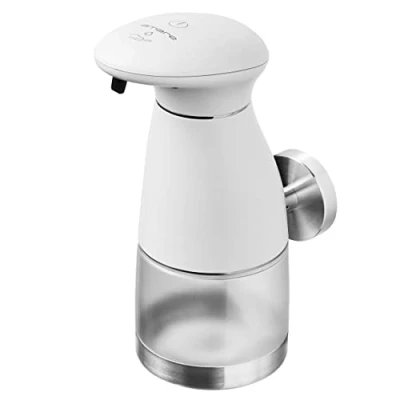 Image of AMARE Luxury Sensor Soap Dispenser White with Battery, 48 x 8 5.5 cm, Plastic, Stainless Steel, 8700 2040 050
