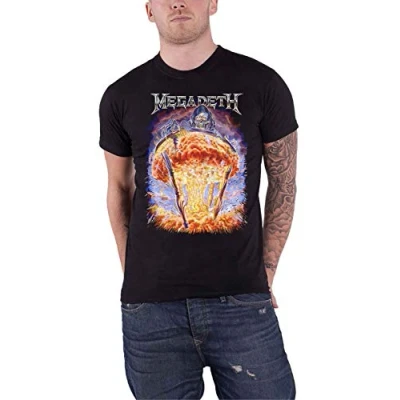 Image of Megadeth T Shirt Countdown to Extinction Band Logo Official Mens Black L