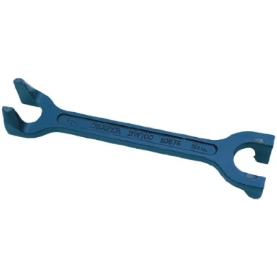 Image of Draper 15mm x 22mm Basin Wrench Heavy Duty Cast Iron Plumbing Tool 10876