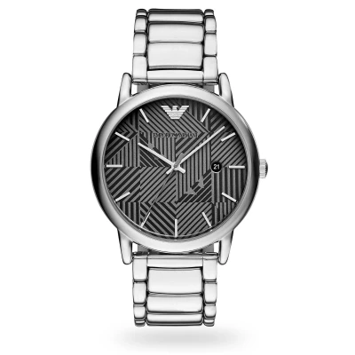 Image of Armani Mens AR11134 Watch Silver Stainless Steel One Size