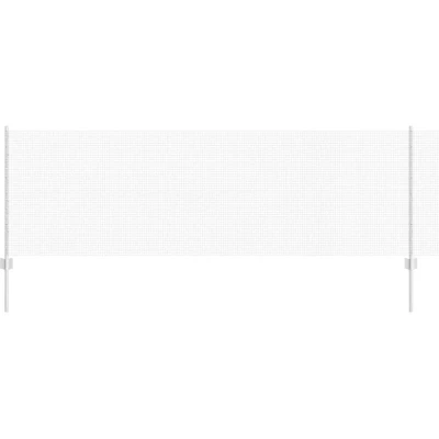 Image of vidaXL Welded Wire Fence with 11 U Posts Silver 0.8x25 m Steel