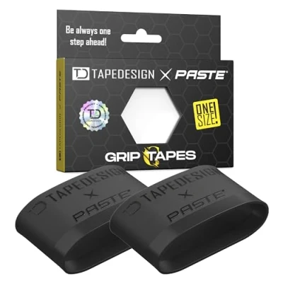Image of TAPEDESIGN Silicone Shin Pad Holder Grip Tapes Football Men Women Black for Socks