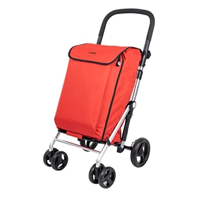 Image of Carlett Shopping rollators, Alloy Steel, Red, 32kg