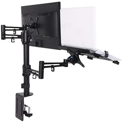 Image of ThingyClub® Adjustable Aluminium Universal Full Motion Desk Mount Arm Stand Bracket (LAPTOP &amp; MONITOR ARM)
