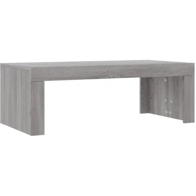 Image of vidaXL Coffee Table in Modern Style Engineered Wood Construction Grey Sonoma Rectangular Shape Ideal for Living Room Decor