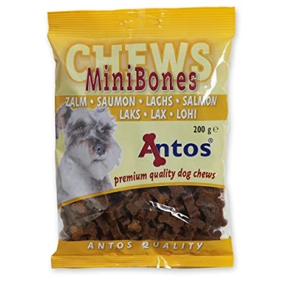 Image of Antos Mini Bones Salmon Dog Treats, 200 g