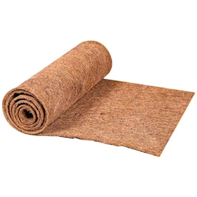 Image of Fiber Mat, Natural Coir Plant Matting, Mat Coco Roll, Hanging Basket Lining Replacement, Liner Planter Bulk Roll In Garden &amp; Outdoors