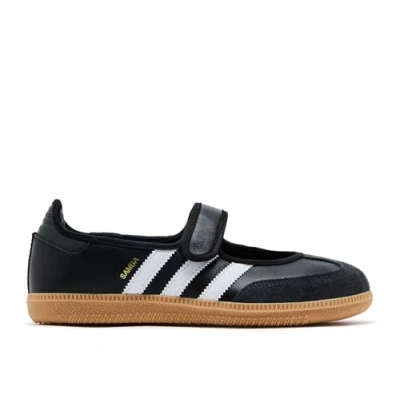 Image of adidas Originals Samba JANE Ankle strap ballet pumps, Women&#039;s, Size: 5, White/carbon/core black shoes