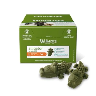 Image of WHIMZEES Crocodile Size L/Pack of 30 in Display 1 x 1.8 kg